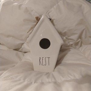 COPY - Rae Dunn Taper Rest Birdhouse